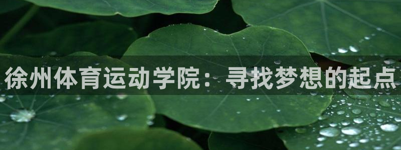 凯发官网下载招商电话是多少啊：徐州体育运动学院：寻找