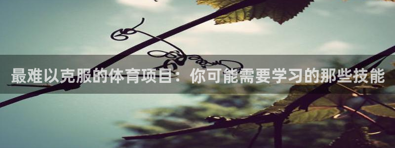 凯发官方正版app集团官网网址：最难以克服的体育项目：你可能